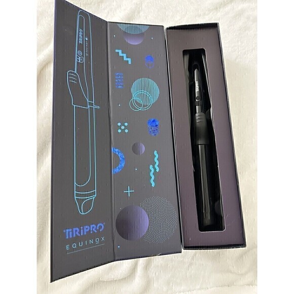 NEW TiRiPRO Equinox 32 mm Digital EZ Clip Curler 450F Heat Black Instant Curls - Picture 5 of 5